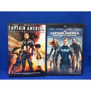 Marvel Movies Captain America Lot of 2 DVDs